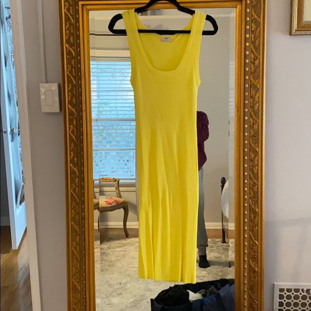 Edun Yellow Rib Dress